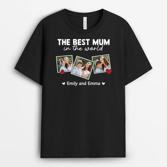 3128AUK1 best mum in the world t shirt customised presents for mum