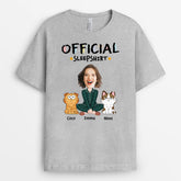 3136AUK2 official sleep shirt personalised gifts for cat mum
