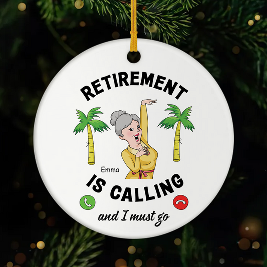 3138OUS1 custom ceramic retirement ornament funny retirement gifts 3138O