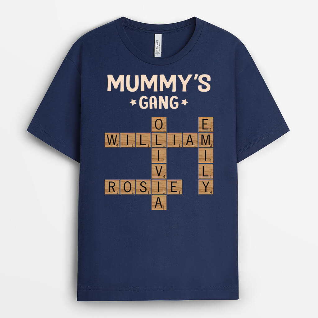 3142AUK2 black puzzle grandma t shirt personalised gifts for grandma
