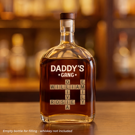 3142AUS2 personalized whiskey bottles crossword gifts for dadgrandpa 3142aicf0b