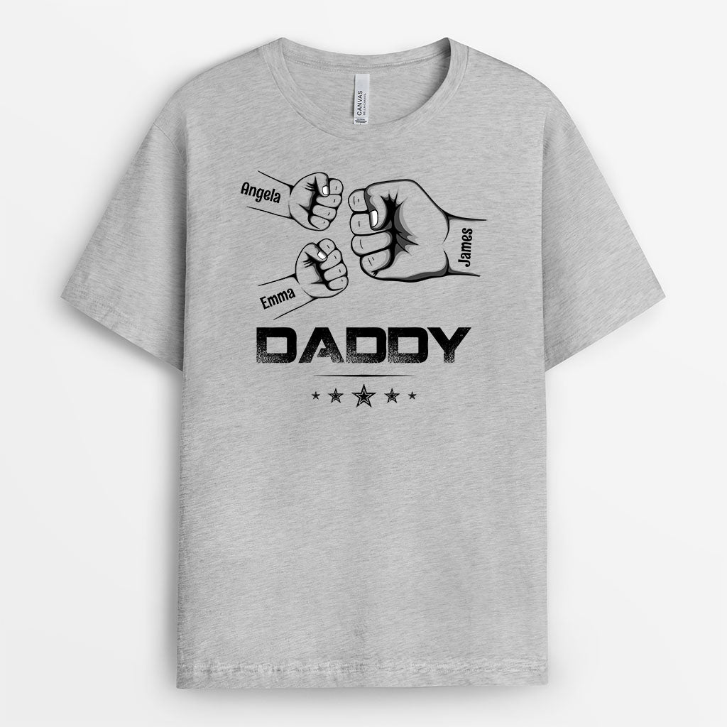 3143AUK2 fist bump grandad t shirt personalised presents for grandad