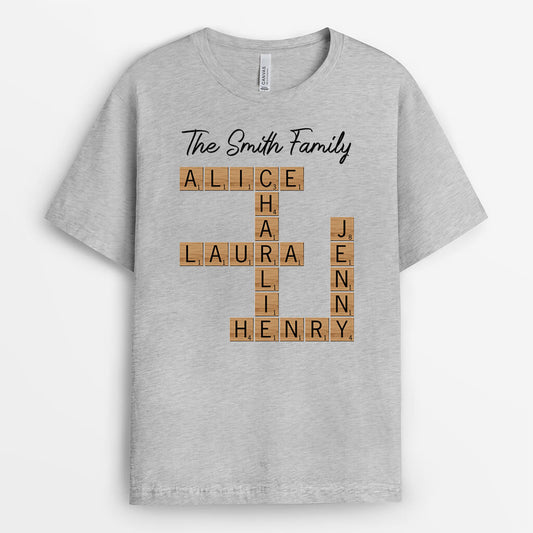 3151AUK2 the smith family puzzle t shirt personalised gifts for family