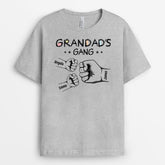 3159AUK1 grandads gang fist bump personalised t shirt ideas for grandad