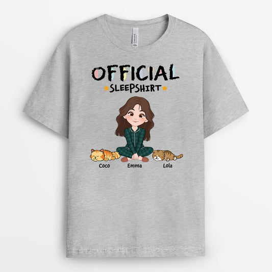 3178AUK2 cute official sleepshirt personalised gifts for cat mum