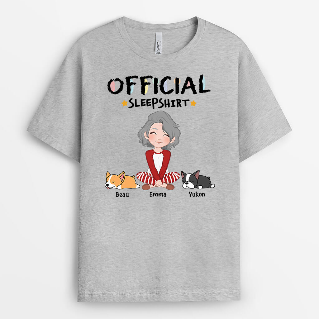 3178AUK2 cute official sleepshirt personalised gifts for dog mum