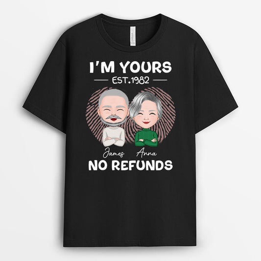 3194AUK2 im your est 2020 no refunds t shirt custom presents for couples