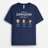 3209AUK2 photo face kids this grandad belongs to t shirt personalised presents for grandad_ uk