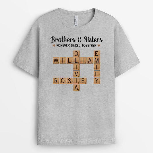 3234AUK1 brothers sisters t shirt personalised gifts for siblings