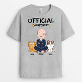 3237AUK2 cat themed official sleepshirt personalised gifts for him
