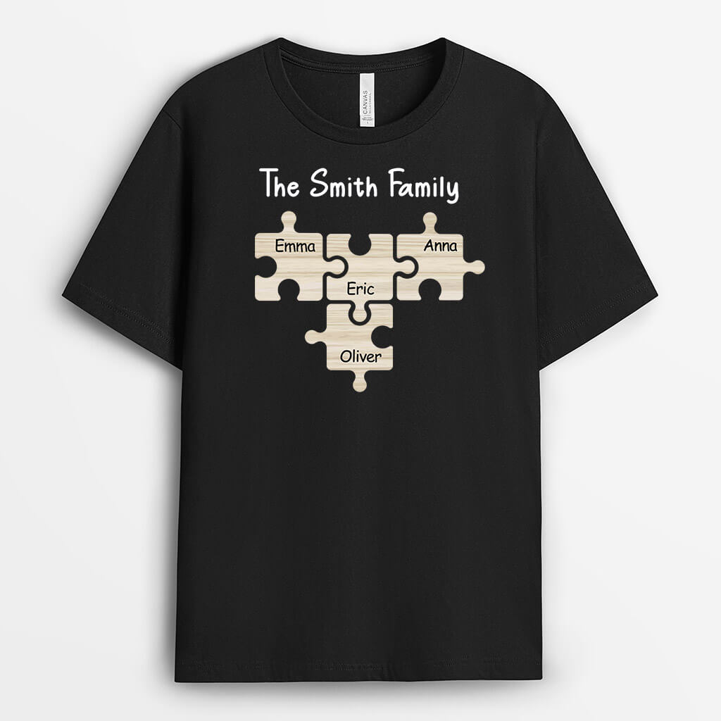 3240AUK1 puzzle the smith family t shirt personalised gifts for family_6b5e60ea 4576 467d a021 2692ce473a33