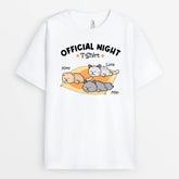 3241AUK1 official night t shirt personalised gifts for cat owners
