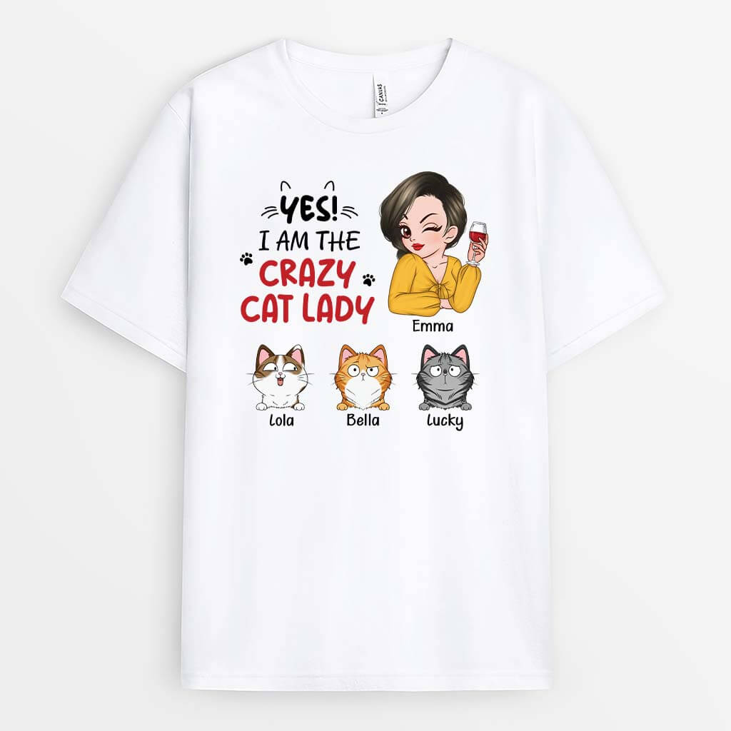 3244AUK1 yes_ t shirt personalised gifts for cat mum_620bbb1f 6e9c 4dfa 8b3e 89cba18299c3