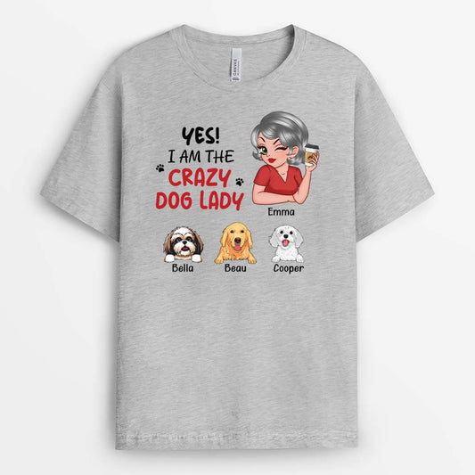 3244AUK2 yes_ t shirt personalised gifts for dog mum