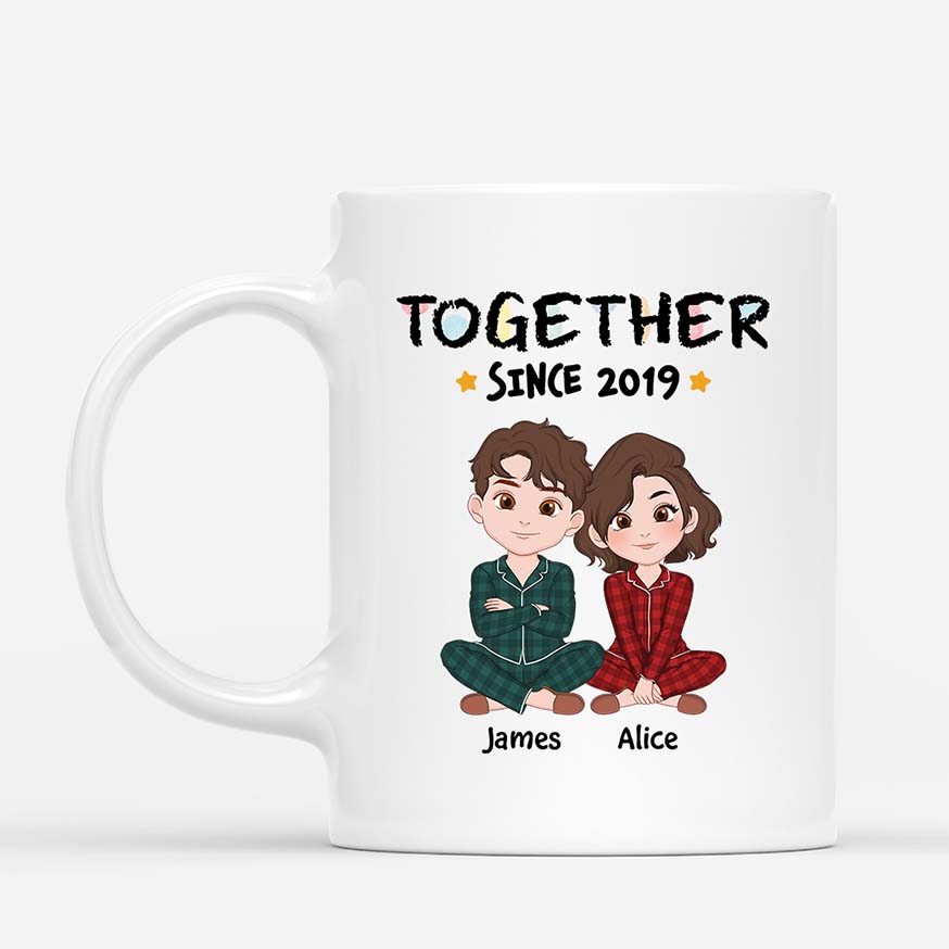 3269MUK1 pastel together since mug personalised gifts for couples_22d33293 b747 436c bc4a 6049f5ce4afa