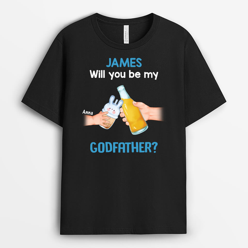 3272AUK1 will you be my godfather t shirt personalised gifts for godfather