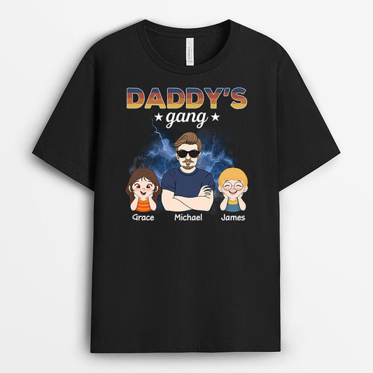 3281AUK2 cool grandads gang t shirt personalised gift ideas for grandad