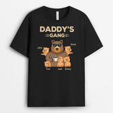 3287AUK2 cool bear grandads gang t shirt personalised gifts for grandad
