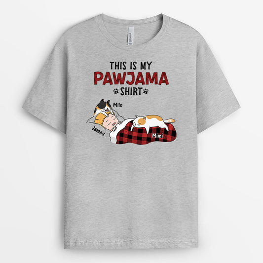 3303AUK2 this is my pawjama shirt personalised gifts for cat dad