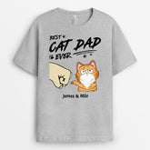 3313AUK2 best cat mum ever t shirt personalised gifts for cat lovers