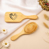 3319AUS2 personalized bamboo hairbrush with names gifts for mom and grandma 3319aqsh5a