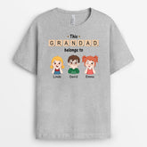 3320AUK2 this grandma mummy belongs to puzzle t shirt personalised gifts for grandma mummy