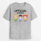 3328AUK2 personalised official sleepshirt kids t shirt personalised presents for grandma grandad