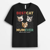 3329AUK1 personalised best cat dad ever t shirt personalised gift for cat owners