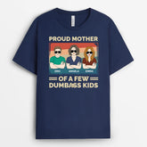 3330AUK2 personalised proud father of a few dumbass kids t shirt personalised gifts for dad