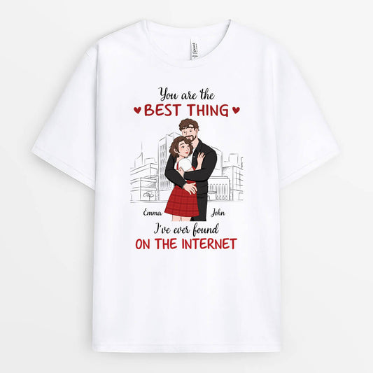 3332AUK1 personalised you are the best thing t shirt personalised gift ideas for couple