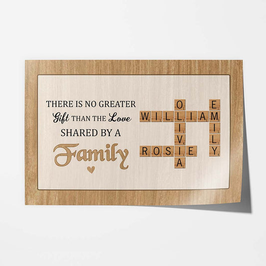 3335SUK1 there is no greater gift than the love shared by a family poster custom family gifts