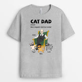 3342AUK2 personalised cool cats cat dad t shirt personalised gifts for cat lovers