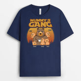 3344AUK2 personalised bear grandads gang and grandkids t shirt personalised gifts for your grandad