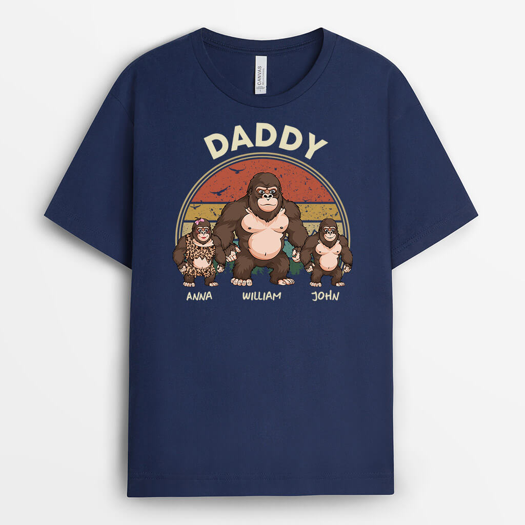 3357AUK2 kingkongs grandad t shirt personalised gifts for grandad