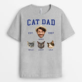 3393AUK2 dog dad est 1997 t shirt personalised gifts for dog dad