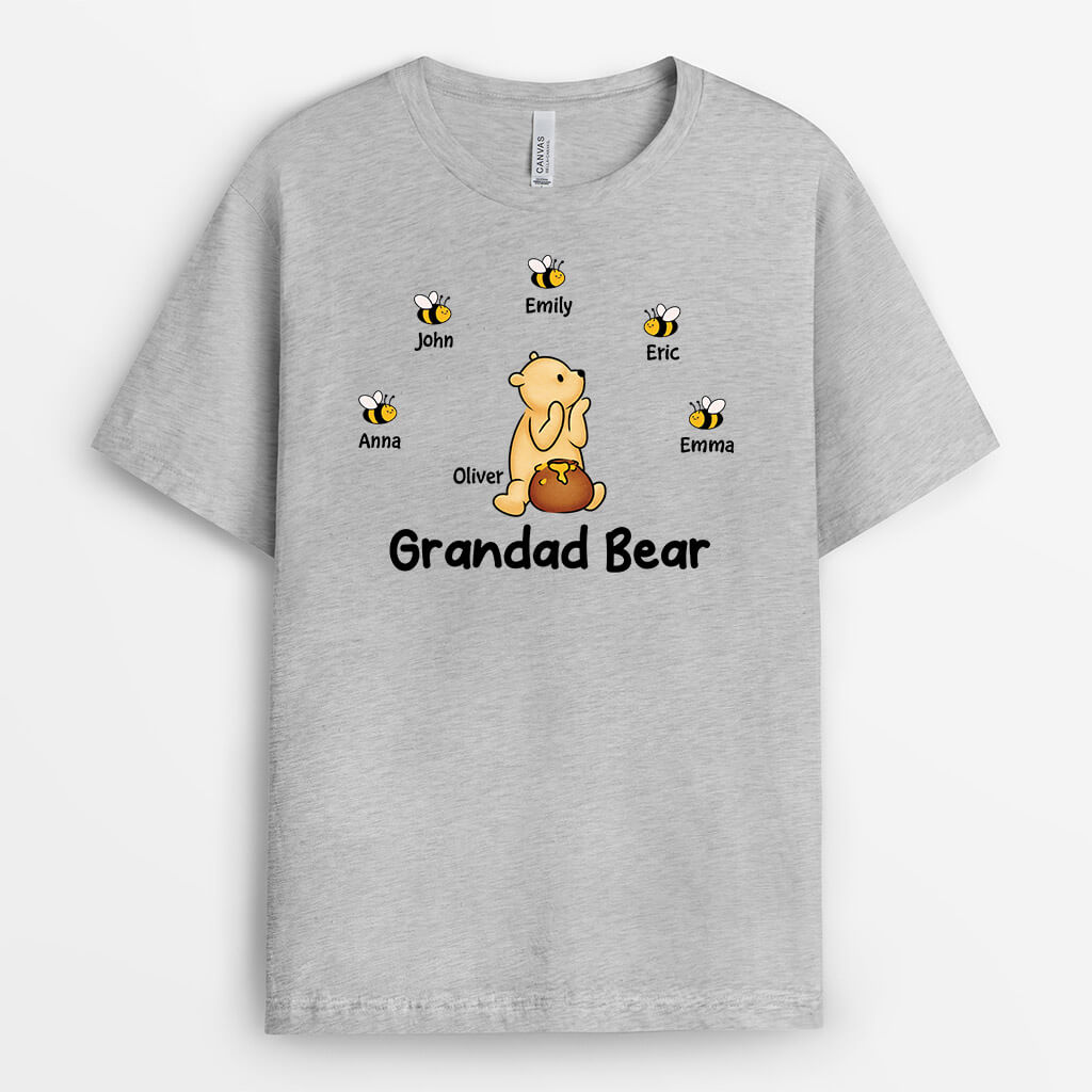 3394AUK2 grandma bear t shirt personalised gifts for grandma