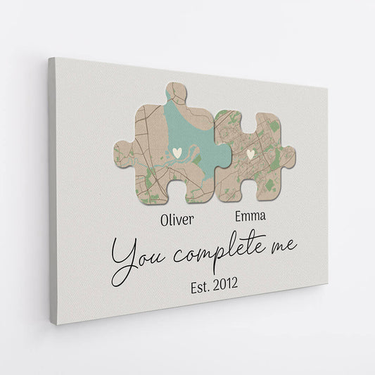 3395CUK2 you complete me est 2021 canvas personalised gifts for grandma