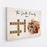 3396CUK2 the smith family crossword canvas personalised gifts for family