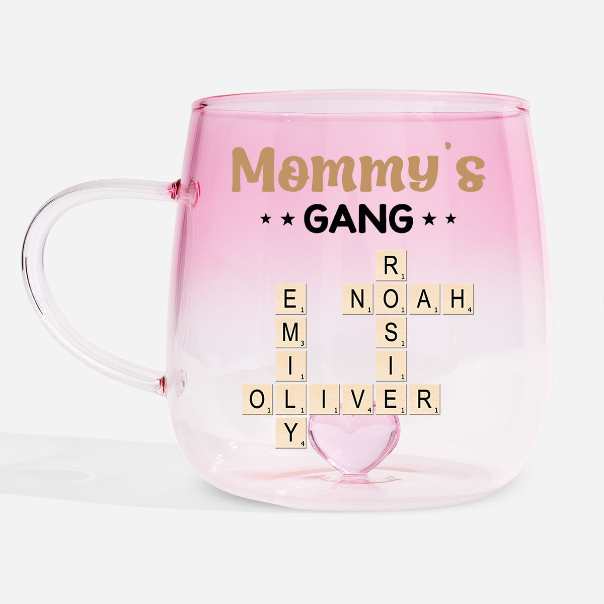 3402AUS1 crossword gradient glass mug personalized family gifts 3402am8q5a