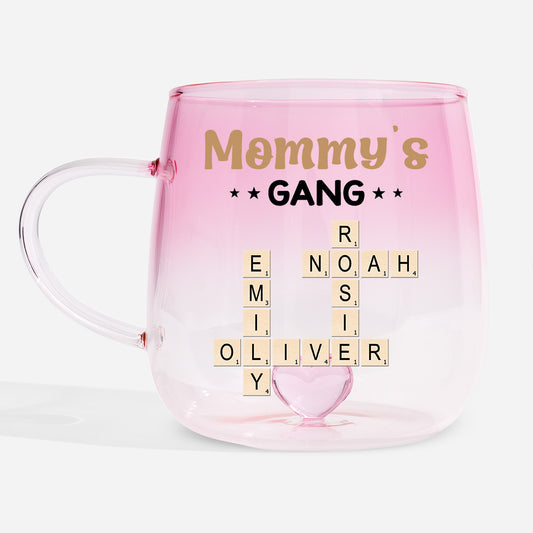 3402AUS1 crossword gradient glass mug personalized family gifts 3402am8q5a