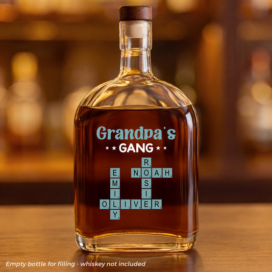 3402AUS1 custom whiskey bottle crossword gifts for dadmomgrandpagrandma 3402ai8l5b