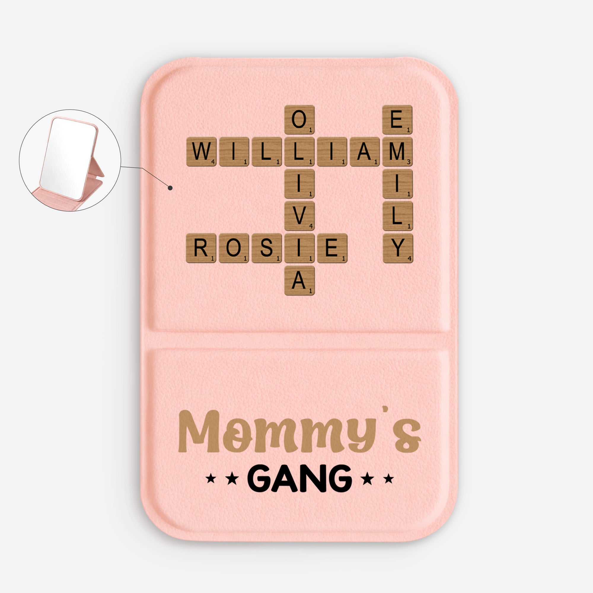 3402AUS1 personalized compact mirror crossword gifts for grandmamom 3402aj8q5a