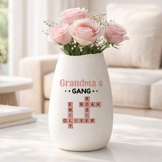 3402AUS2 personalized ceramic vase_ crossword gifts for momgrandma 3402ao8q5a