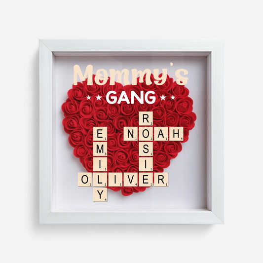 3402OUS1 personalized flower shadow box crossword gifts for mom 3402O8Q5A