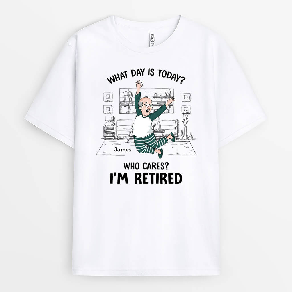3404AUK1 what day is it today t shirt personalised gifts for men