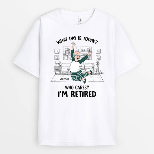 3404AUK1 what day is it today t shirt personalised gifts for men