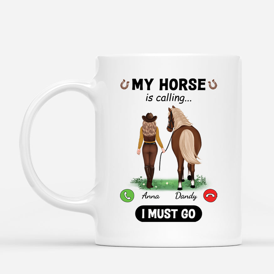 3426MUK1 my horse is calling mug personalised gifts for female_401cd4d1 8a6f 4e9b 8ad0 af6363671219