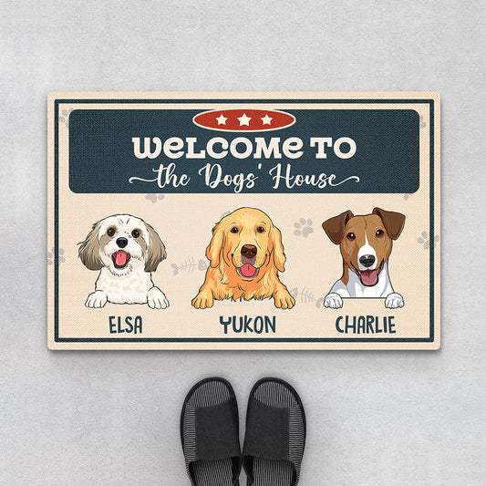 3428DUK1 welcome to the cat house doormat personalised gifts for cat lovers_f5dd7bb9 88c8 4877 9407 5637a7303ee8