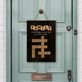 3446QUS2 personalized wooden signs crossword gifts for family 3446QKT5I