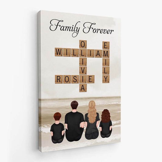 3465CUK2 family forever canvas personalised gifts for family